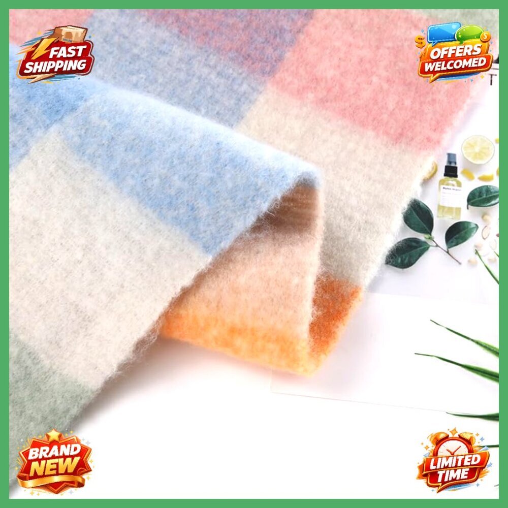 Chunky Knit Oversized Scarf Shawl 100% Acrylic Warm Winter Accessory - Picture 7 of 7